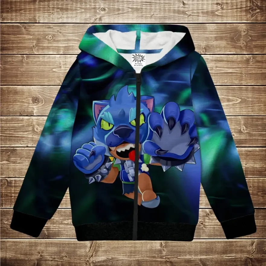 Худі теплий з 3Д принтом-Leon Werewolf (Леон Оборотень) ВСІ Розміри Преміум тканина