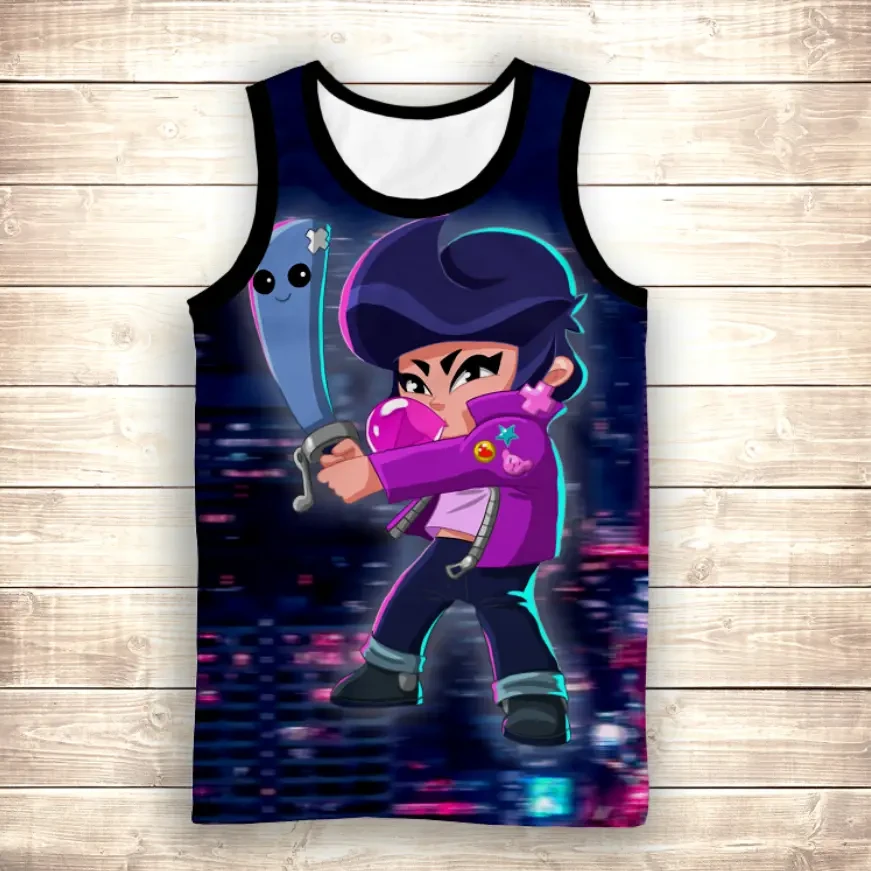 Майка 3D Бравл Старс Бібі з жуйкою ВСІ Розміри Преміум тканина