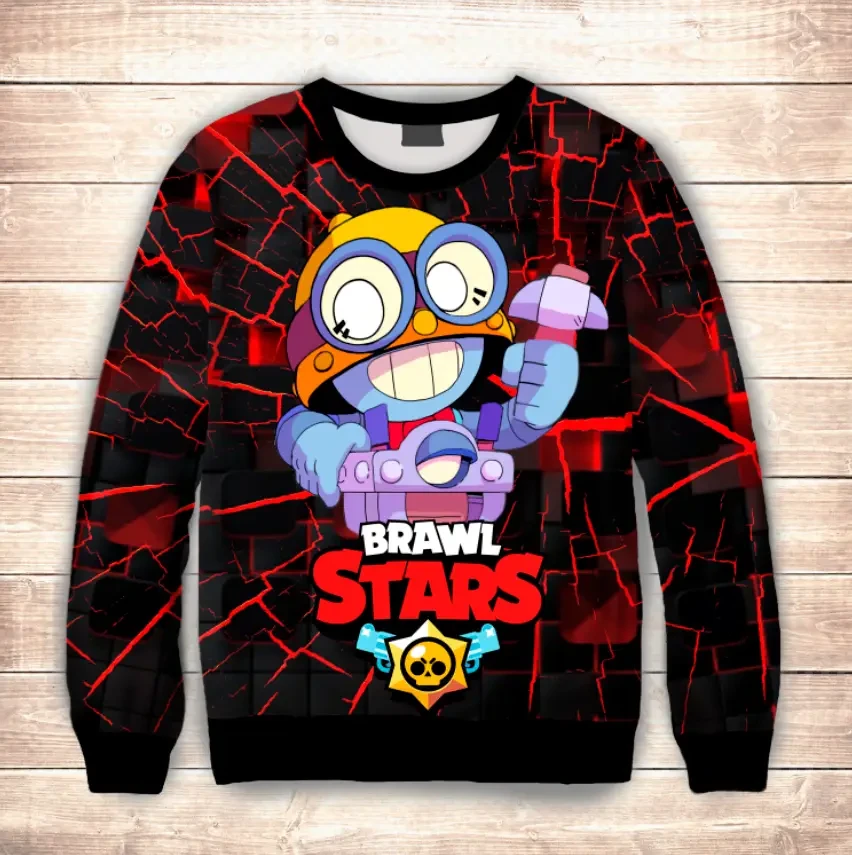 Світшот 3D CARL ВСІ Розміри Преміум тканина