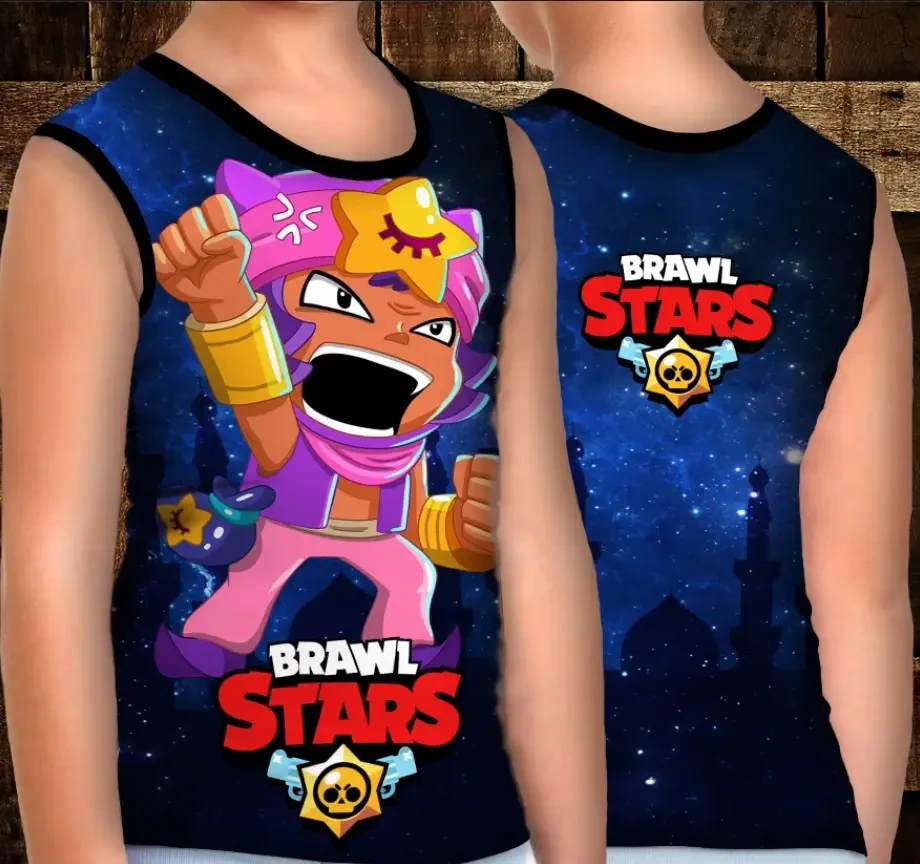 Майка хуліганка з 3D принтом: Сенди. Бравл Старс ВСІ Розміри Преміум тканина