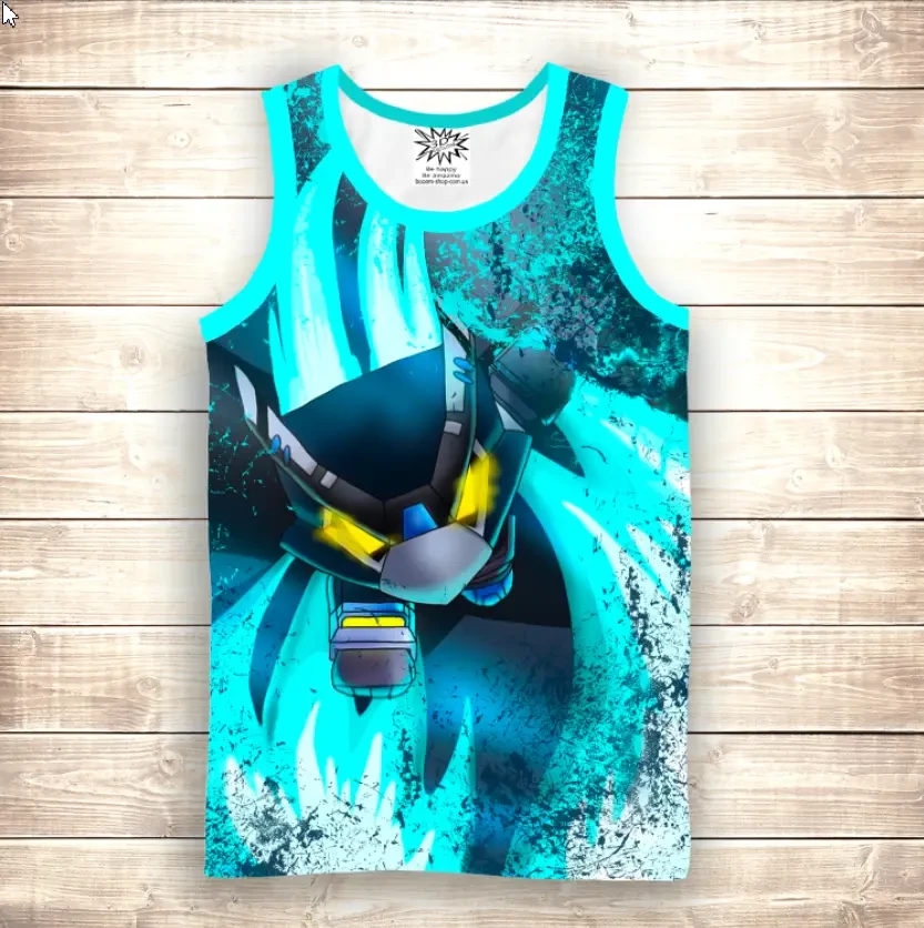 Майка 3D Ворон Меха ВСІ Розміри Преміум тканина