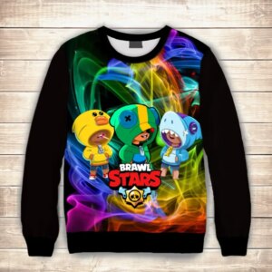 Світшот (толстовка) 3D Trio Leon Stars / Скіни Леона ВСІ Розміри Преміум тканина