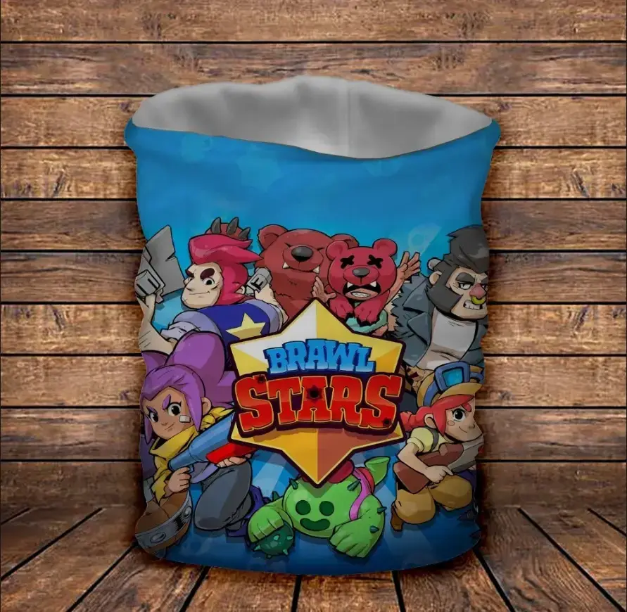 Баф з 3D принтом Classic Бравл старс всі герої ВСІ Розміри