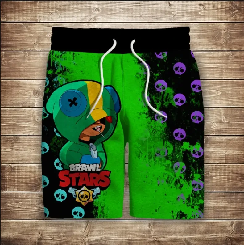 Шорти з 3D принтом на тему: Леон Черепи. Дорослі та Дитячі розміри ВСІ Розміри