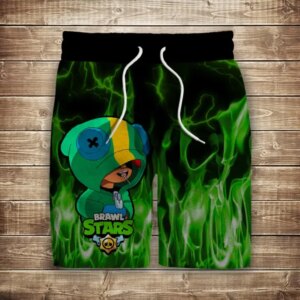 Шорти з 3D принтом на тему: Леон Зелений вогонь. Дорослі та Дитячі розміри ВСІ Розміри