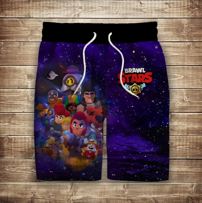 Шорти з 3D принтом на тему: Бравл Старс Месники. Дорослі та Дитячі розміри ВСІ Розміри