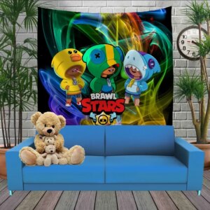 Панно тапестрі (гобелен)з 3D з принтом Бравл Старс Трилеон