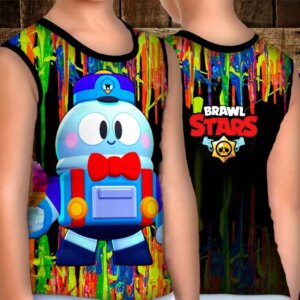 Майка хуліганка з 3D принтом: ЛУ. Бравл Старс ВСІ Розміри Преміум тканина