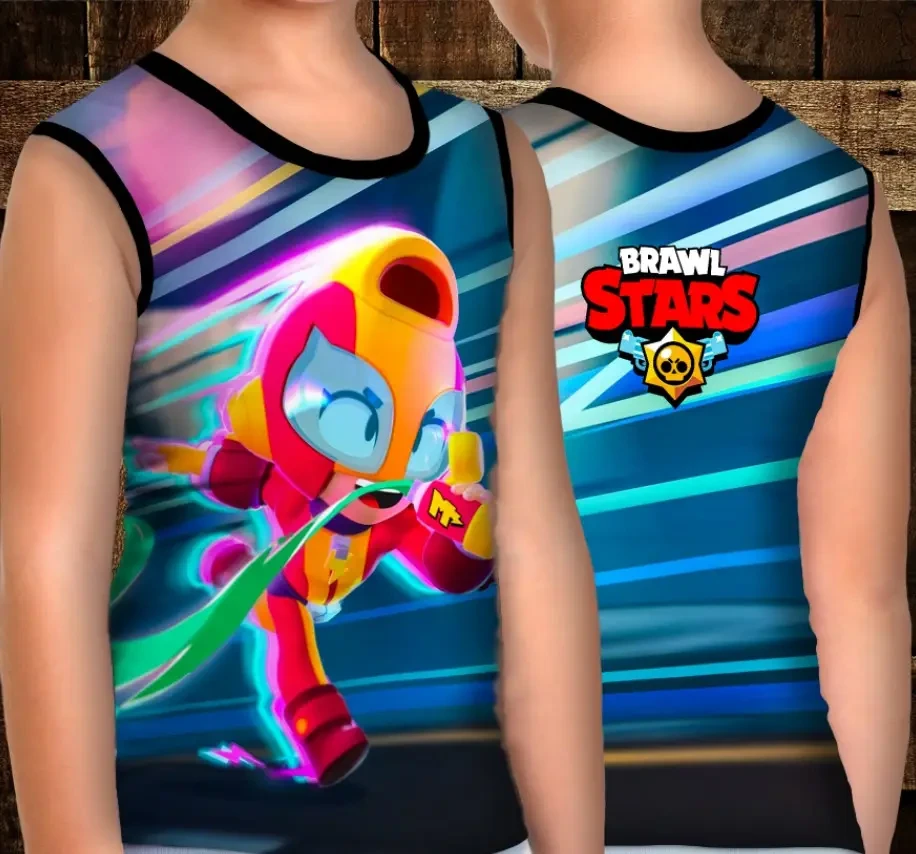 Майка хуліганка з 3D принтом: Макс. Бравл Старс ВСІ Розміри Преміум тканина