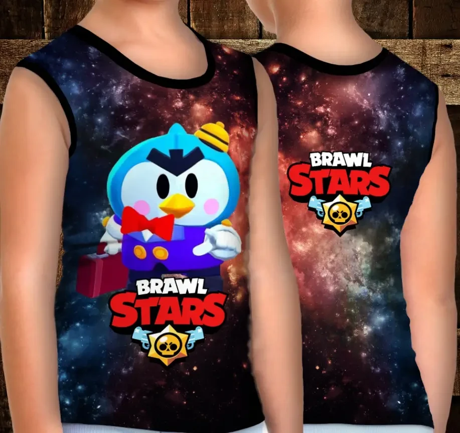 Майка хуліганка з 3D принтом: Містер Пін. Бравл Старс ВСІ Розміри Преміум тканина