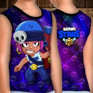 Майка хуліганка з 3D принтом: Пенні Пиратка. Бравл Старс ВСІ Розміри Преміум тканина