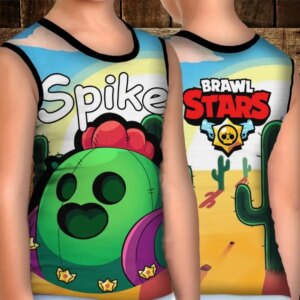Майка хуліганка з 3D принтом: Спайк. Бравл Старс ВСІ Розміри Преміум тканина
