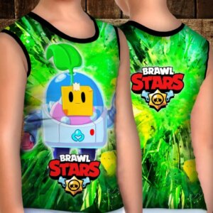 Майка хуліганка з 3D принтом: Спраут. Бравл Старс ВСІ Розміри Преміум тканина