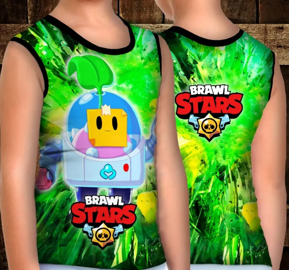 Майка хуліганка з 3D принтом: Спраут. Бравл Старс ВСІ Розміри Преміум тканина