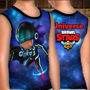 Майка хуліганка з 3D принтом: Шеллі Космічна Поліція. Бравл Старс ВСІ Розміри Преміум тканина