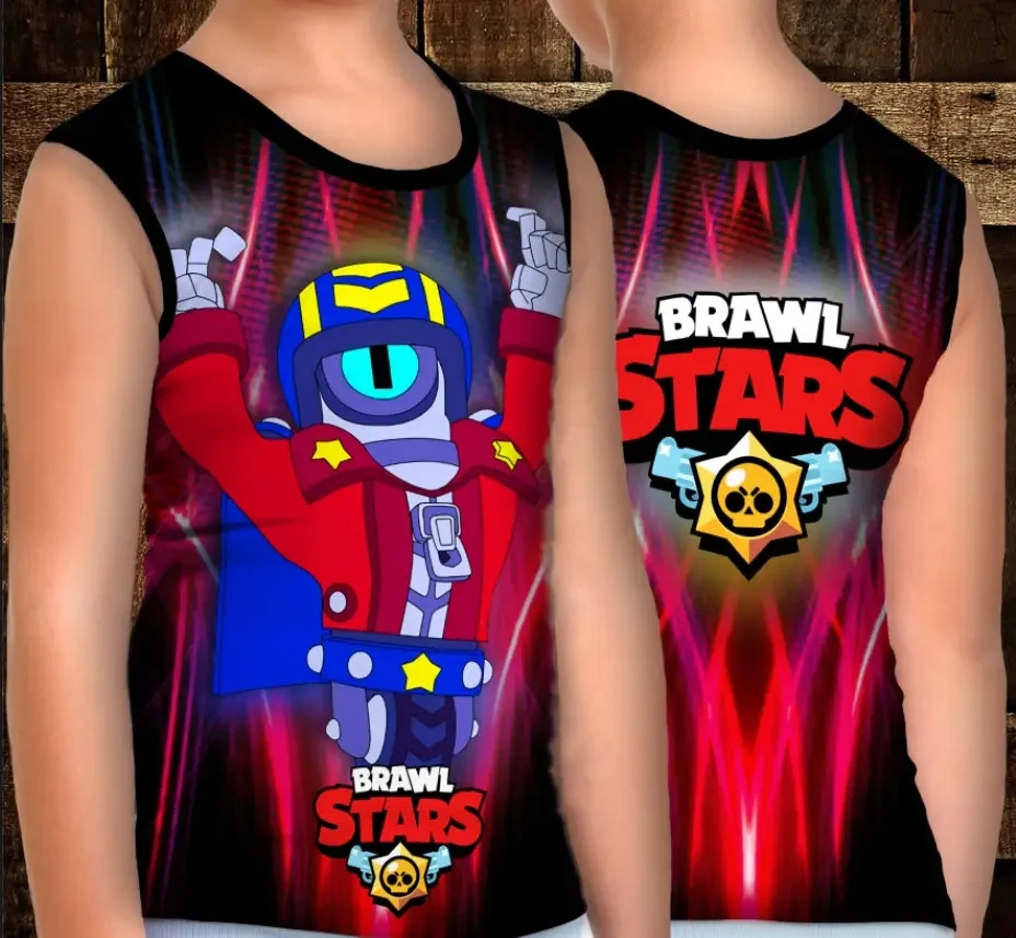 Майка хуліганка з 3D принтом: Стю. Бравл Старс ВСІ Розміри Преміум тканина