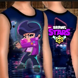 Майка хуліганка з 3D принтом: Бібі з жуйкою.Бравл Старс ВСІ Розміри Преміум тканина