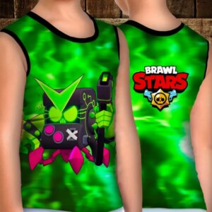 Майка хуліганка з 3D принтом: 8 Bit Virus.Бравл Старс ВСІ Розміри Преміум тканина