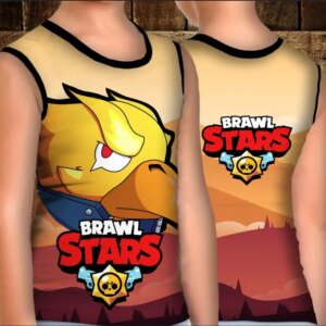 Майка хуліганка з 3D принтом: Crow Phenix. Бравл Старс ВСІ Розміри Преміум тканина