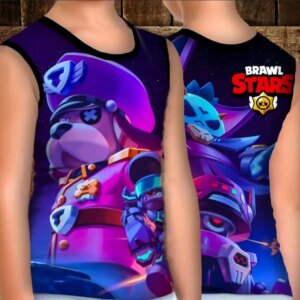 Майка хуліганка з 3D принтом: Генерал Гавс. Бравл Старс ВСІ Розміри Преміум тканина