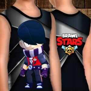 Майка хуліганка з 3D принтом: Едгар. Бравл Старс ВСІ Розміри Преміум тканина