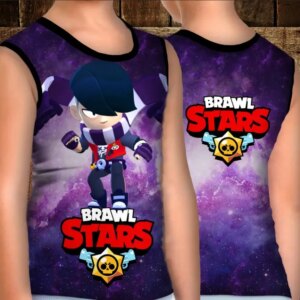 Майка хуліганка з 3D принтом: Едгар Космос. Бравл Старс ВСІ Розміри Преміум тканина