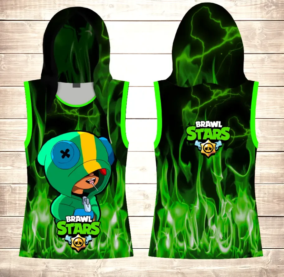 Майка 3D з капюшоном Leon ВСІ Розміри Преміум тканина