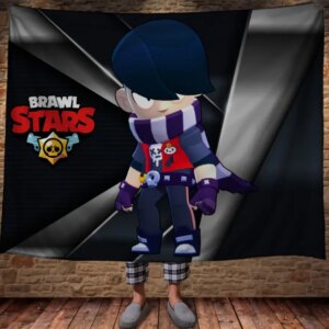 Плед з 3D принтом на тему: Едгар Бравл Старс. Edgar 150х200 см.