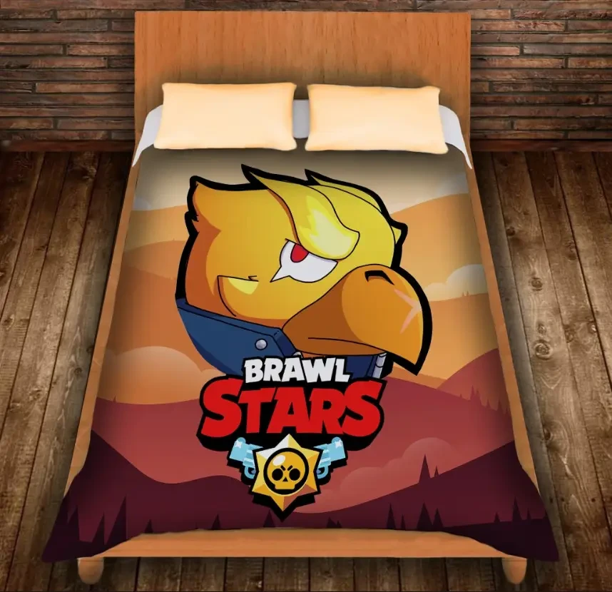 Плед з 3D принтом-Бравл Старс Ворон Фенікс 150х200 см.