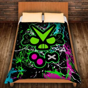 Плед з 3D принтом-Бравл Старс Вірус Face 150х200 см.