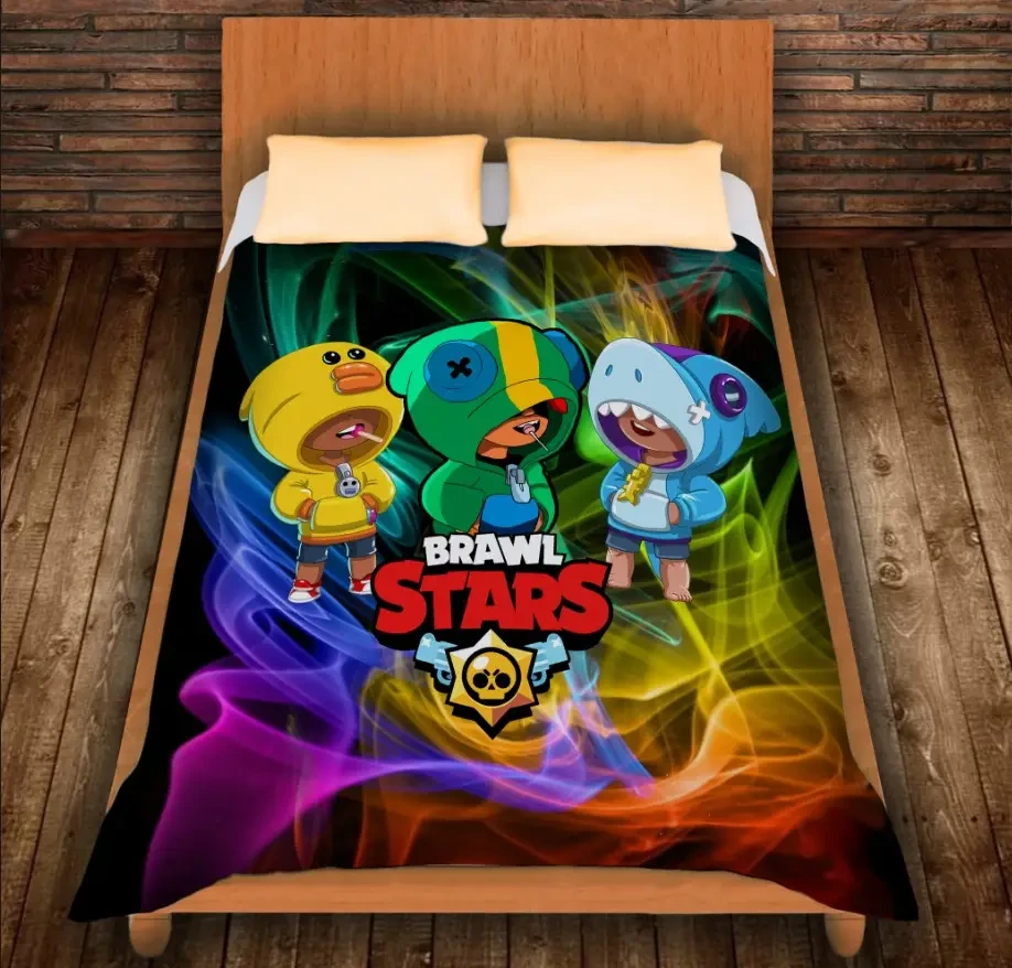 Плед з 3D принтом-Бравл Старс Три Леона 150х200 см.