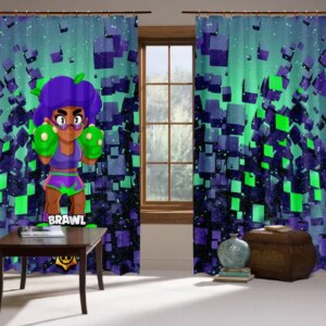 Штори 3D Бравл старс Роза