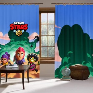 Штори 3D Бравл старс Вибух