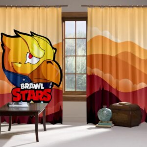 Штори 3D Бравл старс Ворон Фенікс