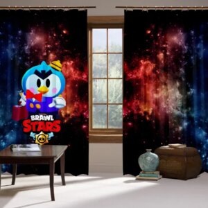 Штори 3D Бравл старс Містер Пі