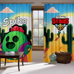 Штори 3D Бравл старс Спайк classic