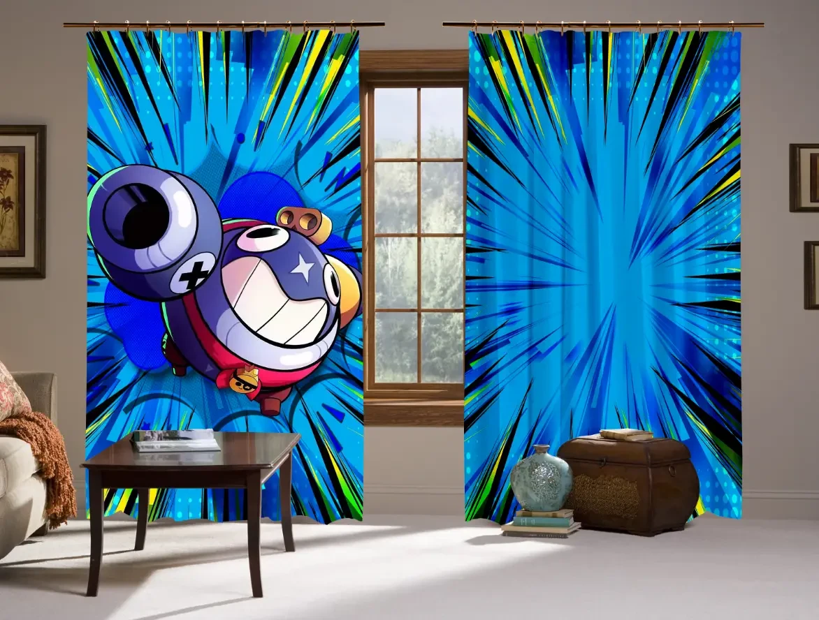 Штори 3D Бравл старс Тік