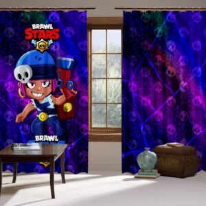 Штори 3D Бравл старс Пенні