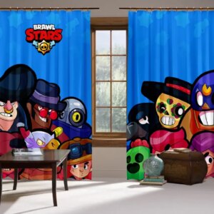 Штори 3D Бравл старс 6 героїв