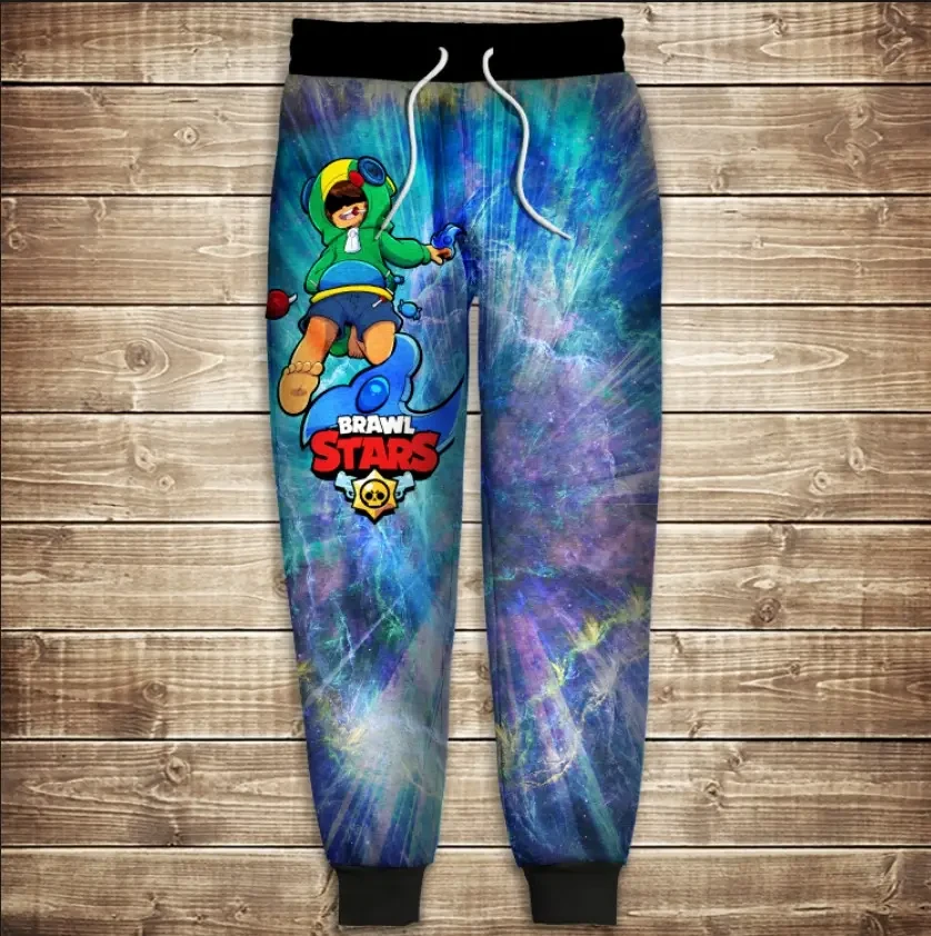 Штани 3D-Бравл Старс Леон і спінер ВСІ Розміри Преміум тканина