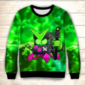 Світшот 3D 8 Bit Virus ВСІ Розміри Преміум тканина