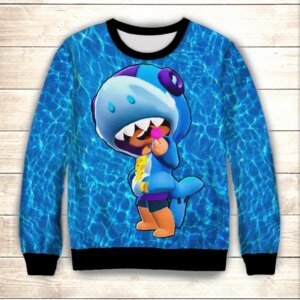 Світшот 3D Leon Shark ВСІ Розміри Преміум тканина