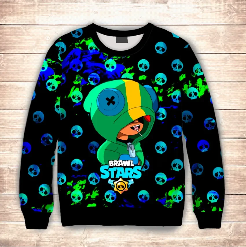 Світшот 3D Leon Art ВСІ Розміри Преміум тканина