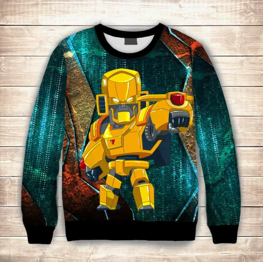 Світшот (толстовка) 3D Bo Mecha / Бо Меха ВСІ Розміри Преміум тканина