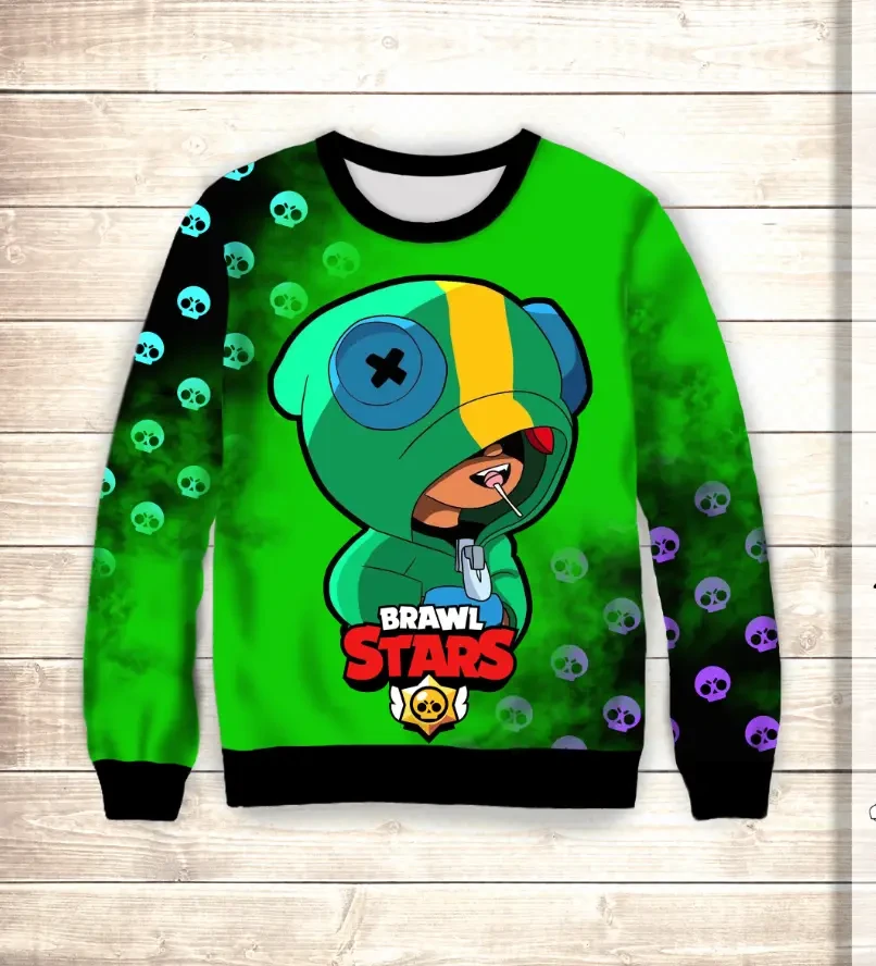 Світшот 3D Leon & Scull ВСІ Розміри Преміум тканина