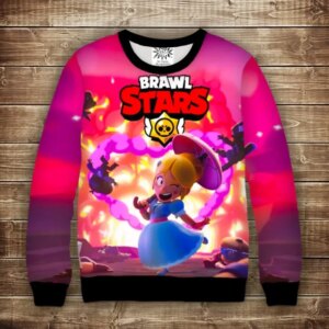 Світшот з 3D принтом: Вибухова Пайпер Бравл Старс. Piper . Дитячі і дорослі розміри ВСІ Розміри Преміум тканина