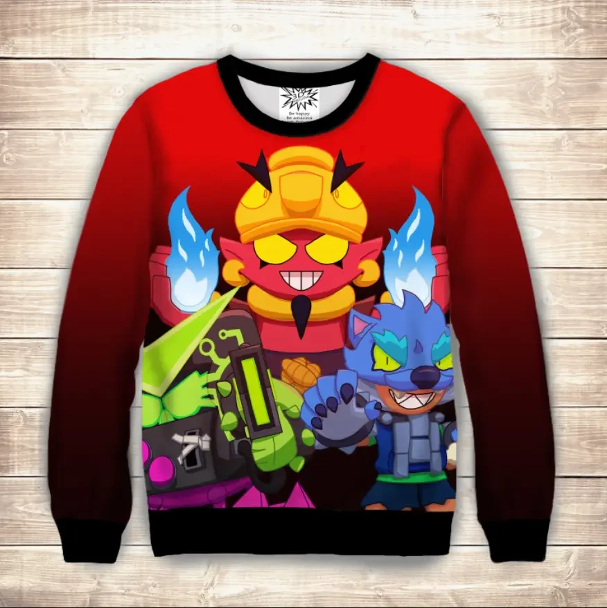 Світшот 3D Демонічний (Пекельний) Джин 2020 ВСІ Розміри Преміум тканина