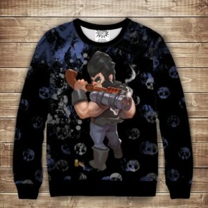 Світшот 3D Бравл Старc Бул Мен ВСІ Розміри Преміум тканина