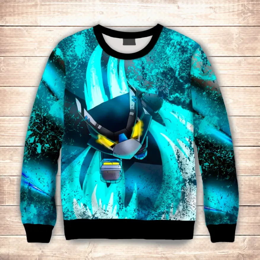 Світшот 3D STARS DARK CROW MECHA ВСІ Розміри Преміум тканина