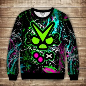 Світшот 3D Бравл Старc Вірус Фейс ВСІ Розміри Преміум тканина